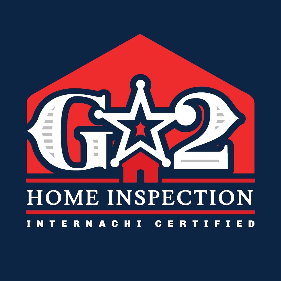 G2 Home Inspections logo in navy, red, and white